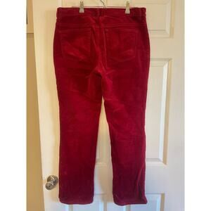 Chaps by Ralph Lauren Corduroy Pants Womens Size 12 Red Straight